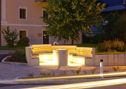 Village fountain Jochberg